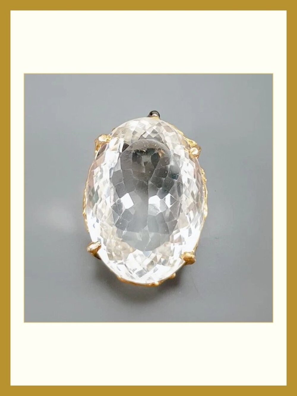 Pendant 58ct+ Natural African Quartz 925